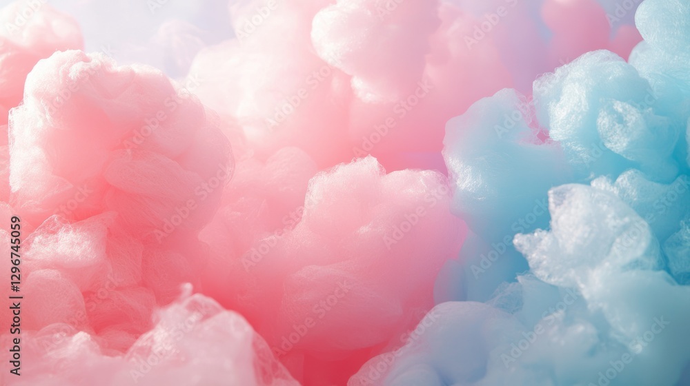 Fototapeta premium A dreamy pink and blue gradient background resembling a cotton candy sky.