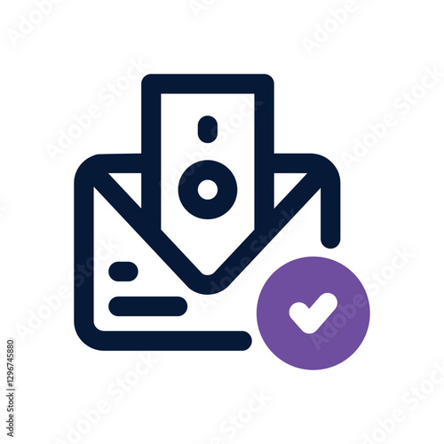 compensation dual tone icon. Sleek and modern vector icon for websites, mobile apps, marketing materials, and corporate design. Fully scalable and ready to use.