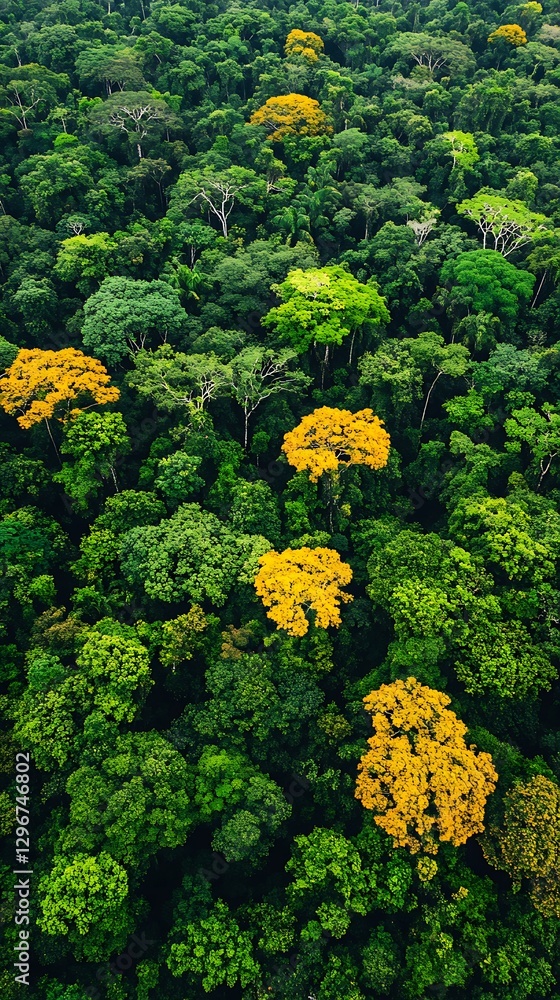 Aerial View of Tropical Rainforest Canopy Aerial View of Tropical Rainforest Canopy