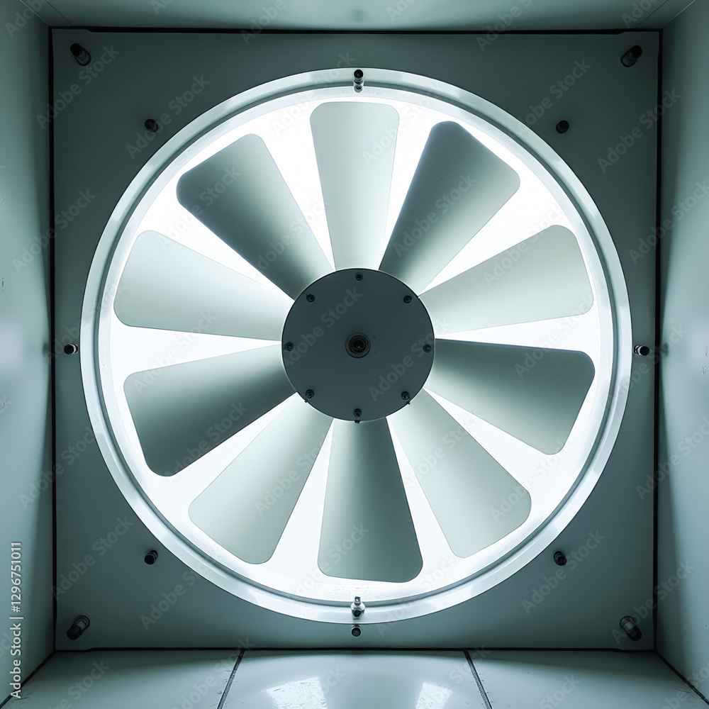 Obraz premium square fan close-up