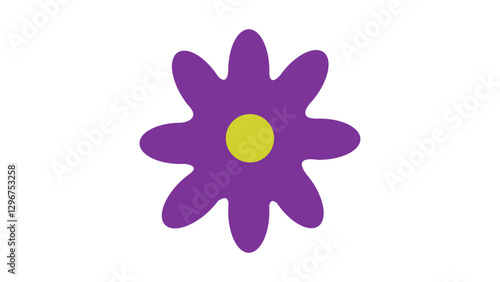 Flower freehand illustration - friendly