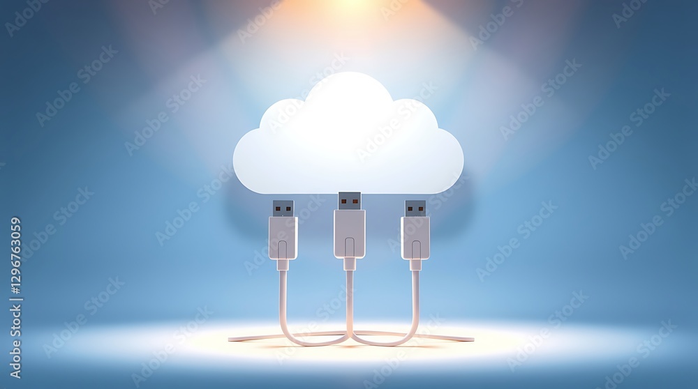 Cloud Computing Technology Background with Network Connectivity, 3D Rendered Digital Cloud
Cloud Computing Technology Background with Network Connectivity, 3D Rendered Digital Cloud