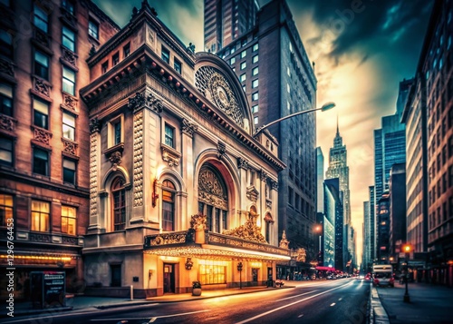 Retro Black & White Broadway NYC Landmark Photography