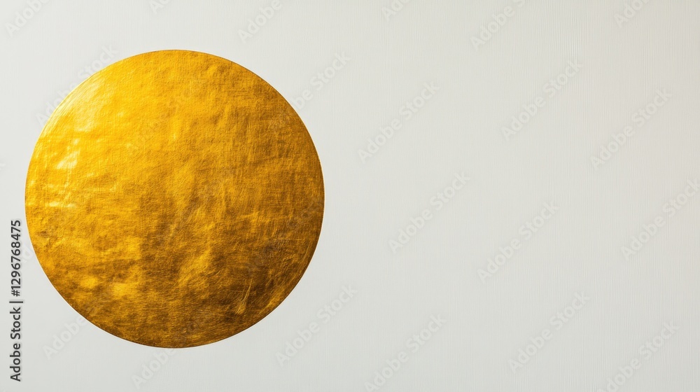 Golden sphere radiates warmth, showcasing unique texture against Golden sphere radiates warmth, showcasing unique texture against