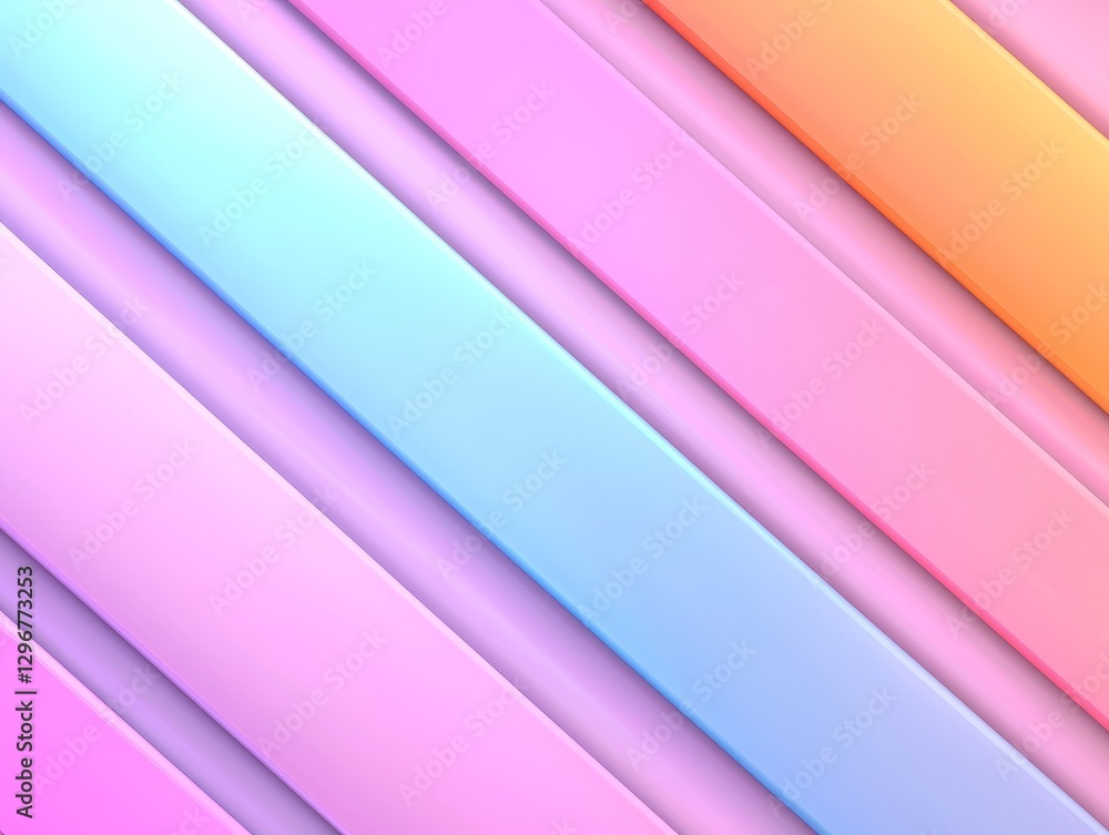 Fototapeta premium Pastel Diagonal Stripes Abstract Background Design