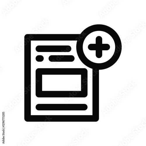 medical line icon. Clean and minimalist vector icon for websites, mobile apps, presentations, and logos. Fully scalable and customizable for any project.