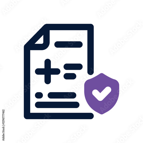 health insurance dual tone icon. Sleek and modern vector icon for websites, mobile apps, marketing materials, and corporate design. Fully scalable and ready to use.