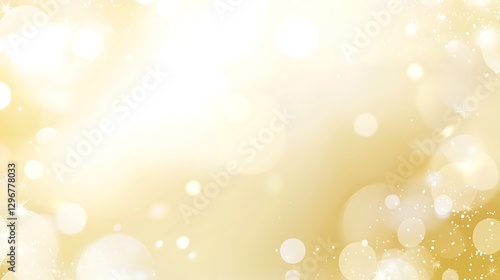 Glittering Golden Dream: An abstract display of sparkling lights and soft, blurred orbs create a dreamy and radiant atmosphere