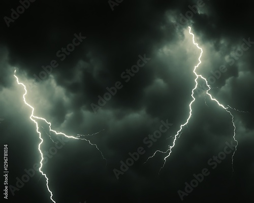 Night storm lightning cloudscape