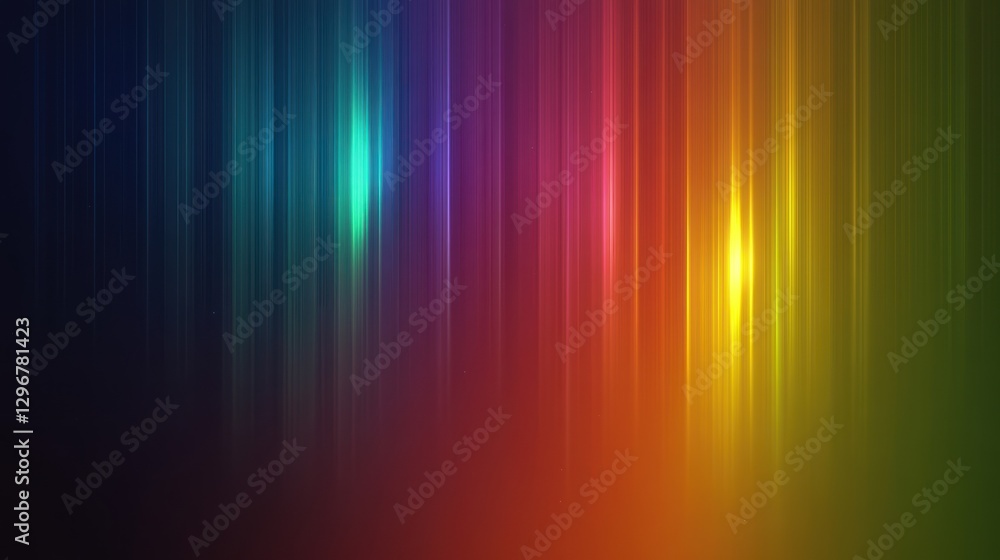 Abstract rainbow vertical light streaks background, suitable for website headers or digital art Abstract rainbow vertical light streaks background, suitable for website headers or digital art