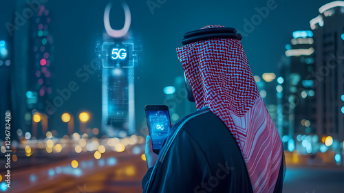 Futuristic technology and digital communication in Saudi Arabia