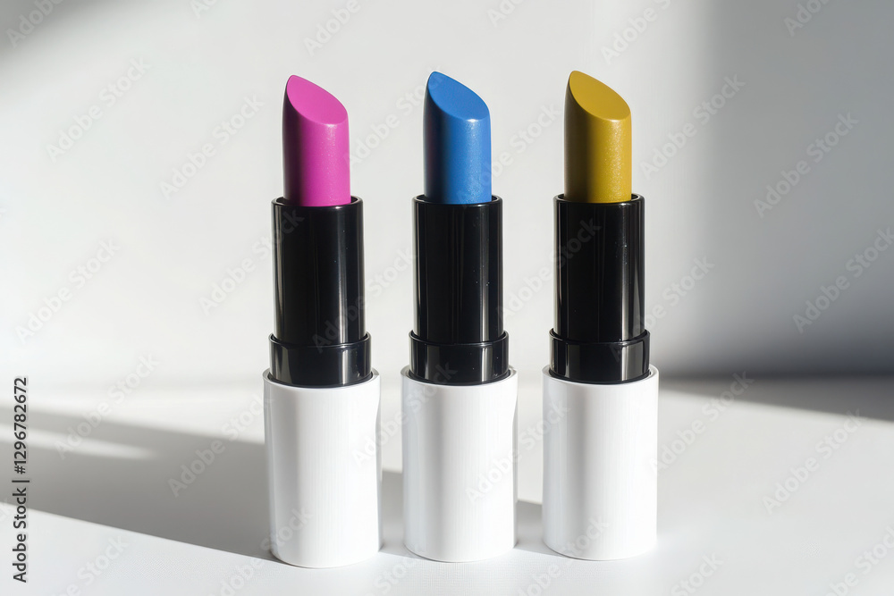 a color lipstick set isolated on white background for clean and professional beauty photography a color lipstick set isolated on white background for clean and professional beauty photography