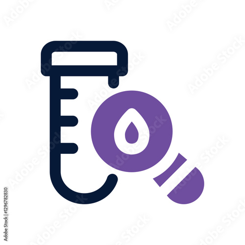 blood test dual tone icon. Sleek and modern vector icon for websites, mobile apps, marketing materials, and corporate design. Fully scalable and ready to use.