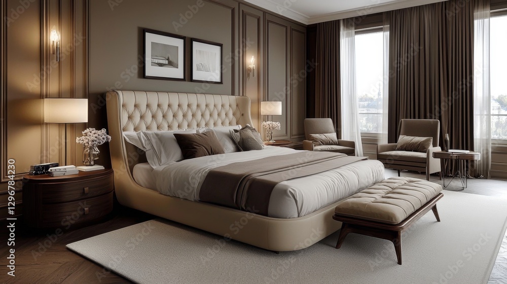 Fototapeta premium Unleash your imagination with innovative bedroom decor options.