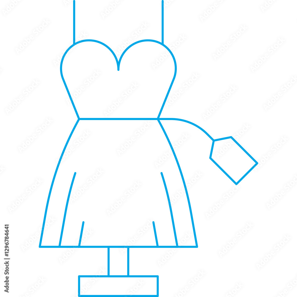 Obraz premium Apparel Price Range single vector icon illustration