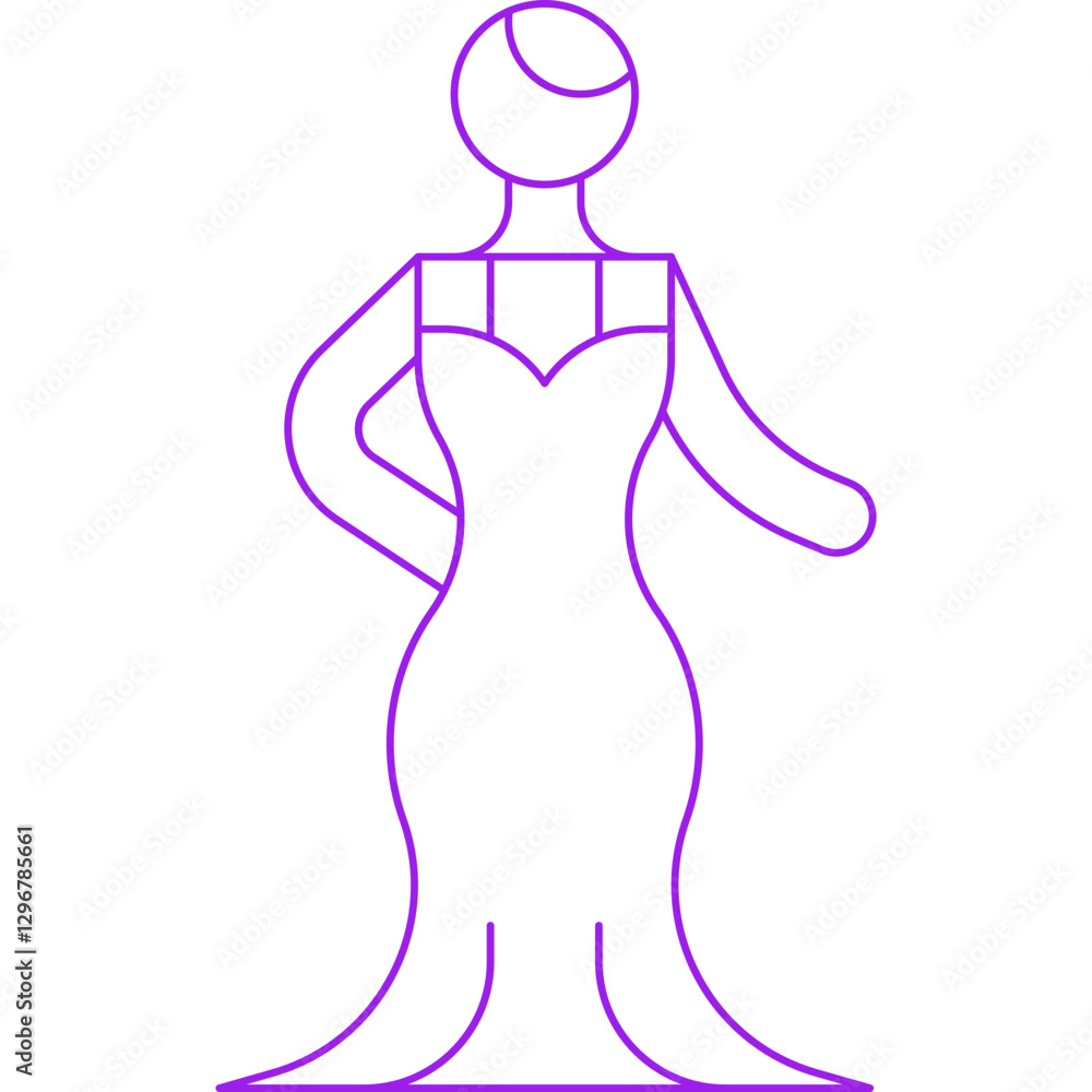 Haute Couture Show single vector icon illustration Haute Couture Show single vector icon illustration