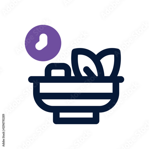 salad dual tone icon. Sleek and modern vector icon for websites, mobile apps, marketing materials, and corporate design. Fully scalable and ready to use.