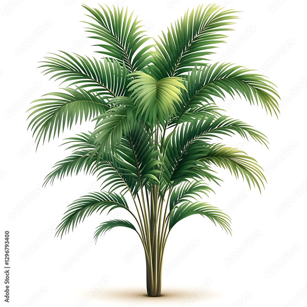 Obraz premium Tropical palm tree illustration