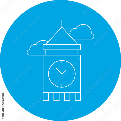 London Fashion Week single vector icon illustration