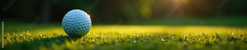 Golf ball dimples shimmer under a single beam of light, metallic, light Golf ball dimples shimmer under a single beam of light, metallic, light