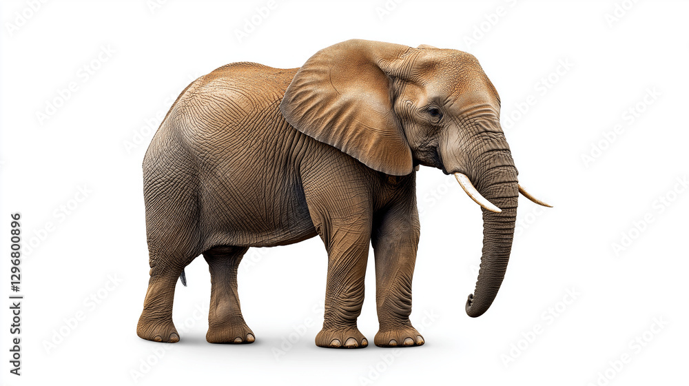 Obraz premium elephant isolated on white background