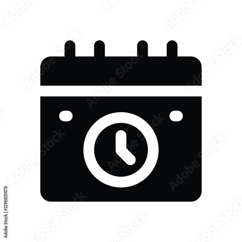 routine glyph icon. Strong and solid vector icon for websites, mobile interfaces, presentations, and visual branding. High quality and easy to edit.