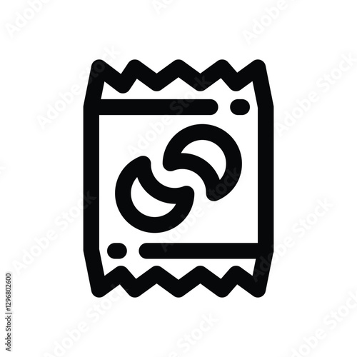 snack line icon. Clean and minimalist vector icon for websites, mobile apps, presentations, and logos. Fully scalable and customizable for any project.