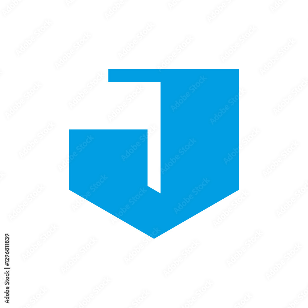 Letter J logo. Icon design. Template elements. Geometric abstract logos Letter J logo. Icon design. Template elements. Geometric abstract logos