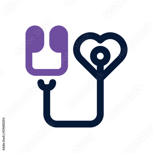 heart dual tone icon. Sleek and modern vector icon for websites, mobile apps, marketing materials, and corporate design. Fully scalable and ready to use.