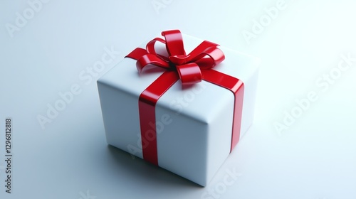 Wallpaper Mural Gift Box on White, 3D Illustration, Centered, Even Lighting
 Torontodigital.ca