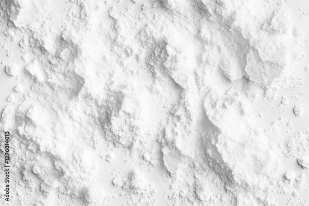 Naklejka premium Close up of a snowy surface and bright blue sky background