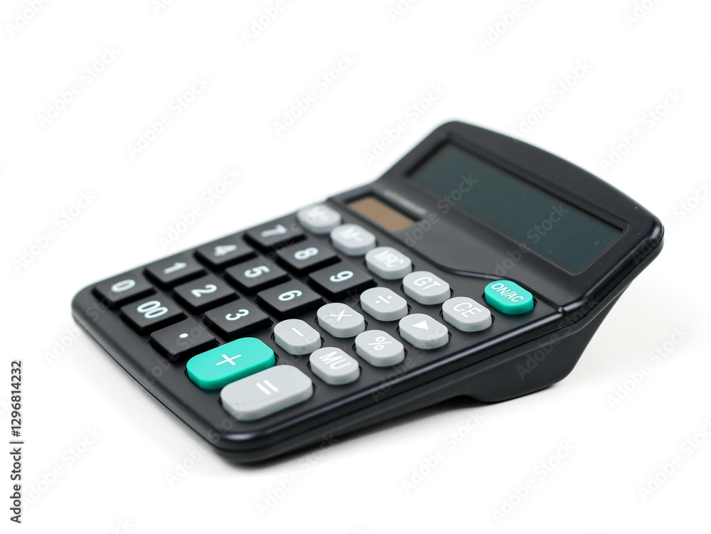 A digital calculator - on white background A digital calculator - on white background