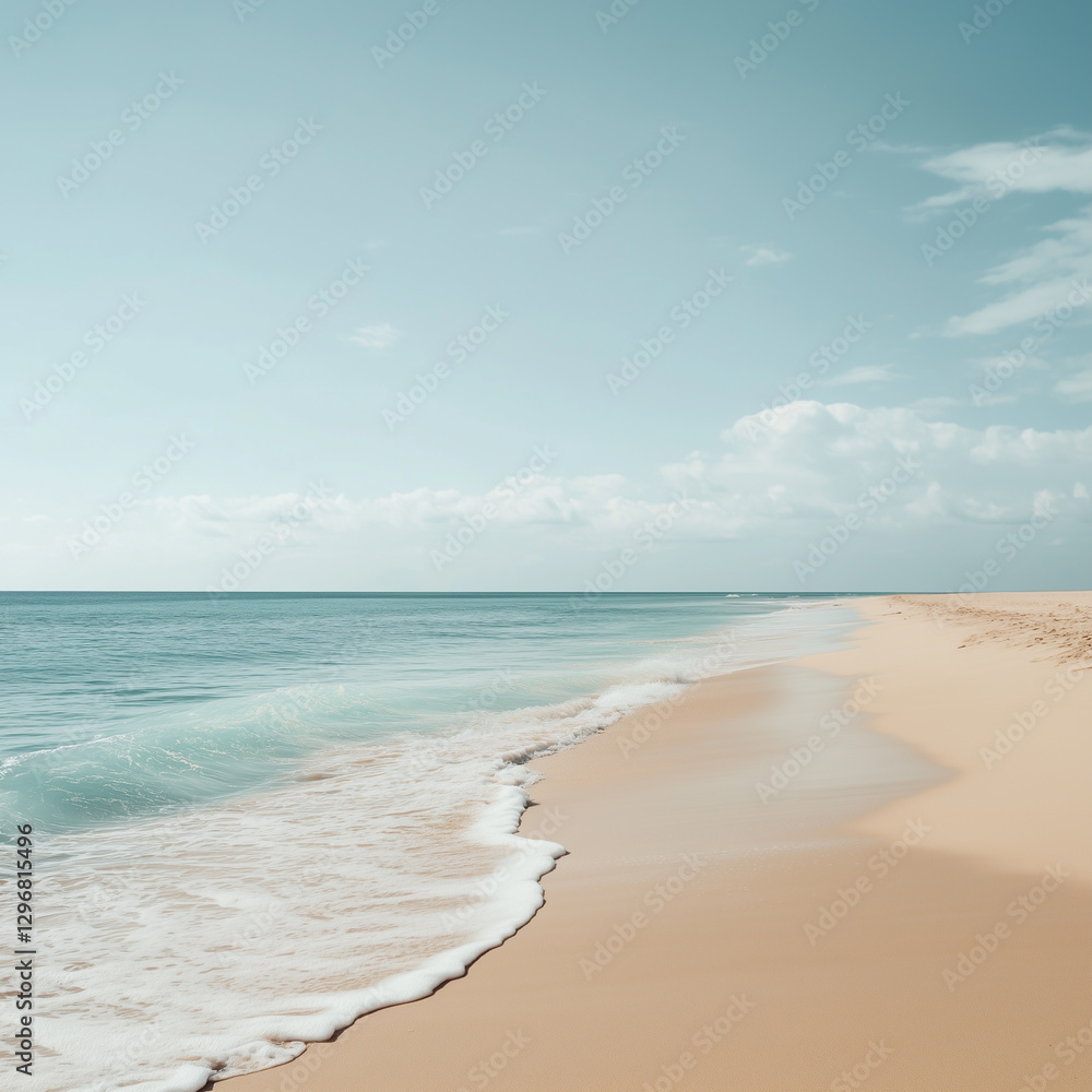 Fototapeta premium Waves on the seashore.