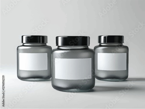 suppliments,3d suppliments bottle,realistic suppliments, transparent suppliment bootlles, tablets, nature,flowers,multiple bottles,medicine,without label,glass jar multi color,capsules,