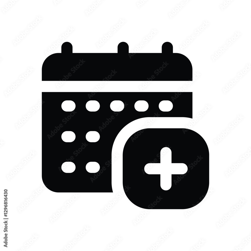medical appointment glyph icon. Strong and solid vector icon for websites, mobile interfaces, presentations, and visual branding. High quality and easy to edit. medical appointment glyph icon. Strong and solid vector icon for websites, mobile interfaces, presentations, and visual branding. High quality and easy to edit.