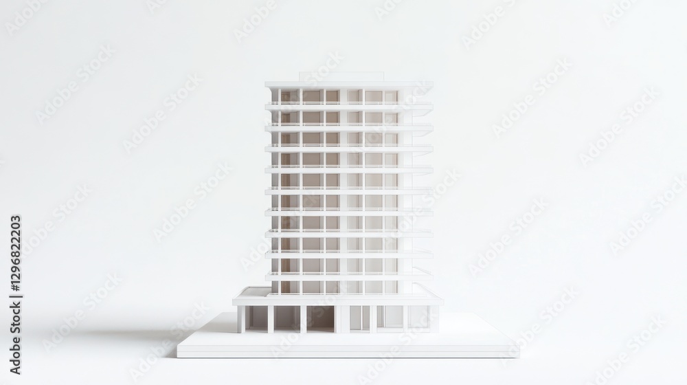 Architectural Model of a High-Rise Building Architectural Model of a High-Rise Building