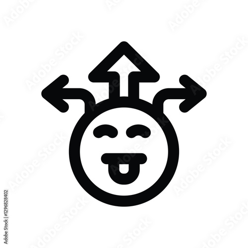 extrovert line icon. Clean and minimalist vector icon for websites, mobile apps, presentations, and logos. Fully scalable and customizable for any project.