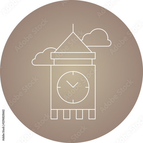 London Fashion Week single vector icon illustration