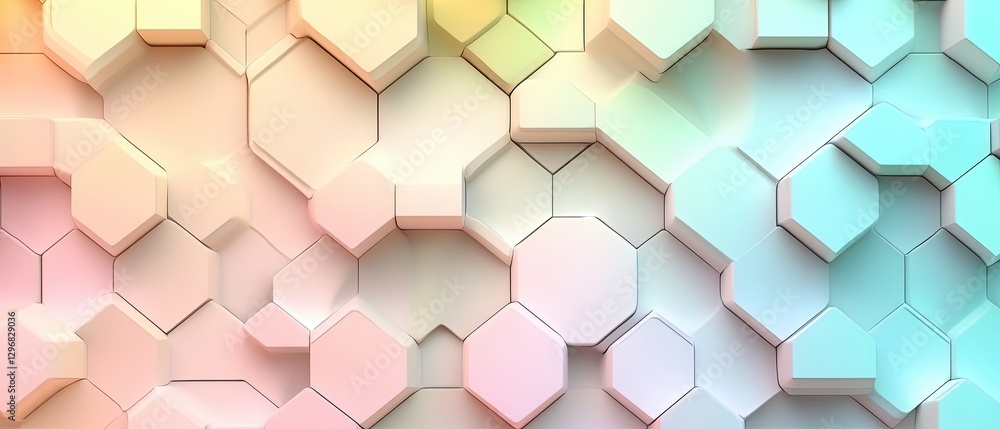 Light Pastel Hexagon Abstract Background Featuring Soft Colors and Geometric Shapes, Creating a Serene and Modern Atmosphere for Creative Projects Light Pastel Hexagon Abstract Background Featuring Soft Colors and Geometric Shapes, Creating a Serene and Modern Atmosphere for Creative Projects