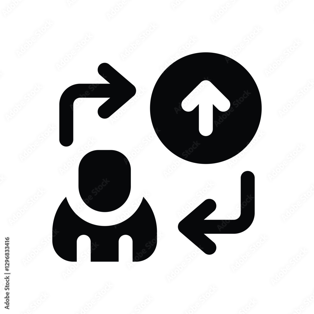 self improvement glyph icon. Strong and solid vector icon for websites, mobile interfaces, presentations, and visual branding. High quality and easy to edit. self improvement glyph icon. Strong and solid vector icon for websites, mobile interfaces, presentations, and visual branding. High quality and easy to edit.