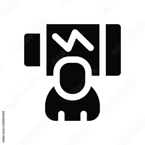 exhaustion glyph icon. Strong and solid vector icon for websites, mobile interfaces, presentations, and visual branding. High quality and easy to edit.