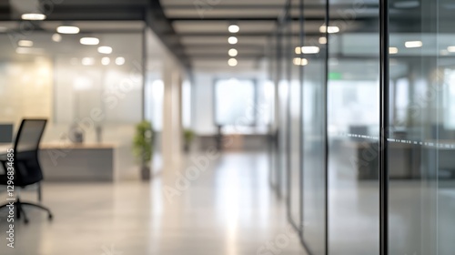 Wallpaper Mural Blurred office corridor with gradient lighting, symbolizing modern workspace creativity and focus.
 Torontodigital.ca