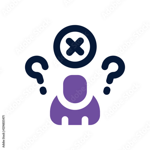 loneliness dual tone icon. Sleek and modern vector icon for websites, mobile apps, marketing materials, and corporate design. Fully scalable and ready to use.