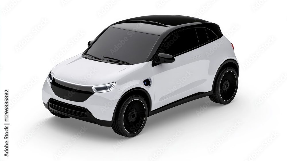 Sleek electric car design featuring modern aesthetic and compact Sleek electric car design featuring modern aesthetic and compact