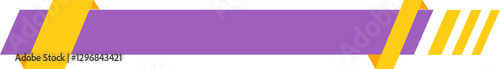 Purple and Yellow Modern Footer