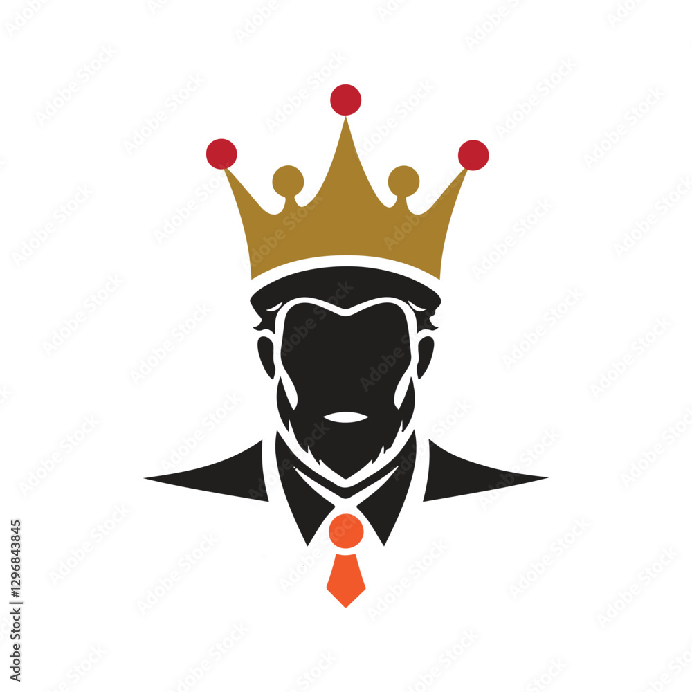 A funny cartoon clown vector icon, a smiling character with glasses A funny cartoon clown vector icon, a smiling character with glasses