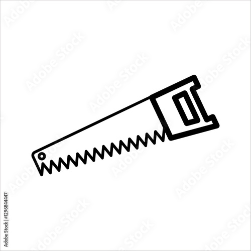 PrSaw icon in trendy outline style design. Vector graphic illustration. Suitable for website design, logo, app, and ui. Editable vector stroke. EPS 10. on white background