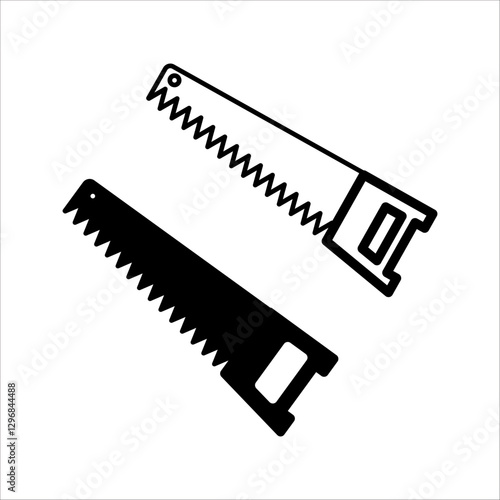 PriSaw icon set in trendy outline style design. Vector graphic illustration. Suitable for website design, logo, app, and ui. Editable vector stroke. EPS 10. on white background