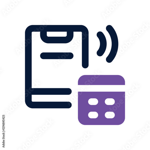 calculator dual tone icon. Sleek and modern vector icon for websites, mobile apps, marketing materials, and corporate design. Fully scalable and ready to use.