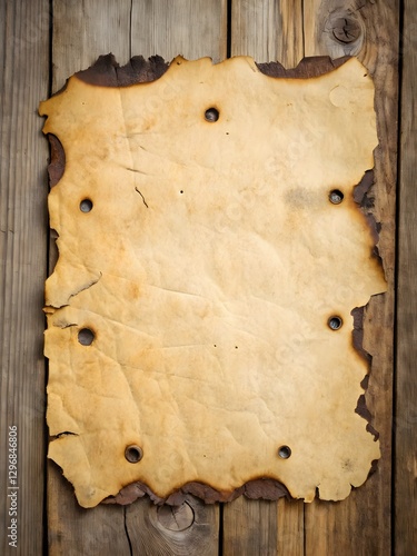 Medieval Scroll with Decorative Frame